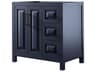 Wyndham Collection Daria 35" Dark Blue Vanity