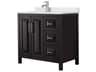Wyndham Collection Daria 36" Dark Espresso Vanity