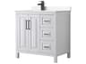 Wyndham Collection Daria 36" White Vanity