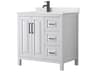 Wyndham Collection Daria 36" White Vanity