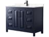 Wyndham Collection Daria 48" Dark Blue Vanity