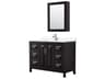 Wyndham Collection Daria 48" Dark Espresso Vanity with Medicine Cabinet