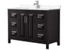 Wyndham Collection Daria 48" Dark Espresso Vanity