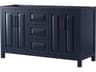 Wyndham Collection Daria 59" Dark Blue Vanity