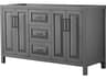 Wyndham Collection Daria 59" Dark Gray Vanity