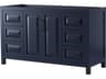 Wyndham Collection Daria 59" Dark Blue Vanity