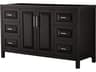 Wyndham Collection Daria 59" Dark Espresso Vanity