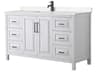 Wyndham Collection Daria 60" White Vanity