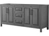 Wyndham Collection Daria 71" Dark Gray Vanity