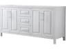 Wyndham Collection Daria 71" White Vanity