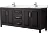 Wyndham Collection Daria 80" Dark Espresso Vanity