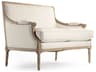 Zentique Louis White Upholstered Loveseat