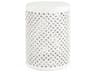 Zentique White Accent Stool