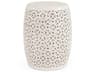 Zentique White Accent Stool