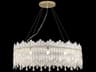Michael Amini Royal Crown 12-Light Clear Gold Crystal Drum Chandelier