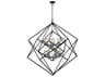 Artcraft Artistry 12-Light Polished Nickel LED Geometric Tiered Chandelier