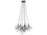 Artcraft Artistry 6-Light Matte Black Polished Nickel Brass LED Geometric Pendant
