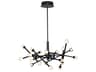 Artcraft Batton 19-Light Black Glass LED Geometric Pendant