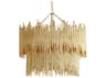 Arteriors Home Prescott 8-Light Gold Leaf Tiered Pendant