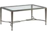 Artistica Metal Designs Sangiovese Rectangular Glass Cocktail Table