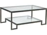Artistica Metal Designs Bonaire Rectangular Glass Cocktail Table