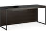 BDI Sequel Charcoal Stained Ash Black Wood Secretary Desk