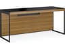 BDI Sequel Natural Walnut Black Brown Wood Secretary Desk