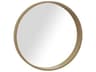 Brownstone Capri Praline Round Wall Mirror
