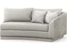 Caracole Classic Fanciful Right Arm Facing Gray Upholstered Loveseat