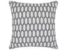 Chandra White Grey Pillow