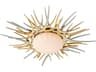 Corbett Lighting Helios 1-Light Silver And Gold Leaf Glass LED Flush Mount