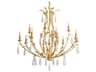 Corbett Lighting Prosecco 12-Light Gold Leaf Glass Chandelier