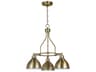 Craftmade Timarron 3-Light Legacy Brass Bowl Dome Chandelier