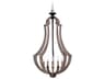 Craftmade Winton 5-Light Weathered Pine bronze Candelabra Chandelier