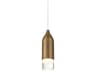 dweLED by WAC Lighting Action 1-Light Aged Brass LED Cylinder Linear Mini Pendant