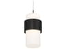 dweLED by WAC Lighting Banded 1-Light Black LED Cylinder Mini Pendant