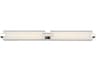 dweLED by WAC Lighting Bliss 1-Light Polished Nickel Glass LED Vanity Light