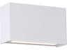 dweLED by WAC Lighting Blok 2-Light White LED Wall Sconce