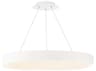 dweLED by WAC Lighting Corso 1-Light White LED Round Pendant