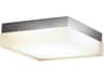 dweLED by WAC Lighting Dice 1-Light Brushed Nickel Glass LED Geometric Flush Mount