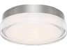 dweLED by WAC Lighting Dot 1-Light Stainless Steel LED Round Flush Mount
