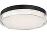 dweLED by WAC Lighting Dot 1-Light Black LED Round Flush Mount