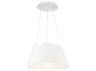 dweLED by WAC Lighting Vida 1-Light White LED Drum Pendant