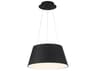 dweLED by WAC Lighting Vida 1-Light Black LED Drum Pendant