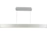 dweLED by WAC Lighting Volo 1-Light Brushed Aluminum Silver LED Linear Island Pendant