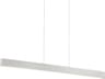 dweLED by WAC Lighting Volo 1-Light Brushed Aluminum Silver LED Linear Island Pendant