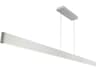 dweLED by WAC Lighting Volo 1-Light Brushed Aluminum Silver LED Linear Island Pendant