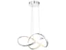 dweLED by WAC Lighting Vornado 1-Light Chrome LED Geometric Pendant