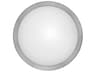 Eglo Arezzo 1-Light Matte Nickel Round Flush Mount