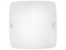 Eglo Borgo 1-Light Matte Nickel White Flush Mount